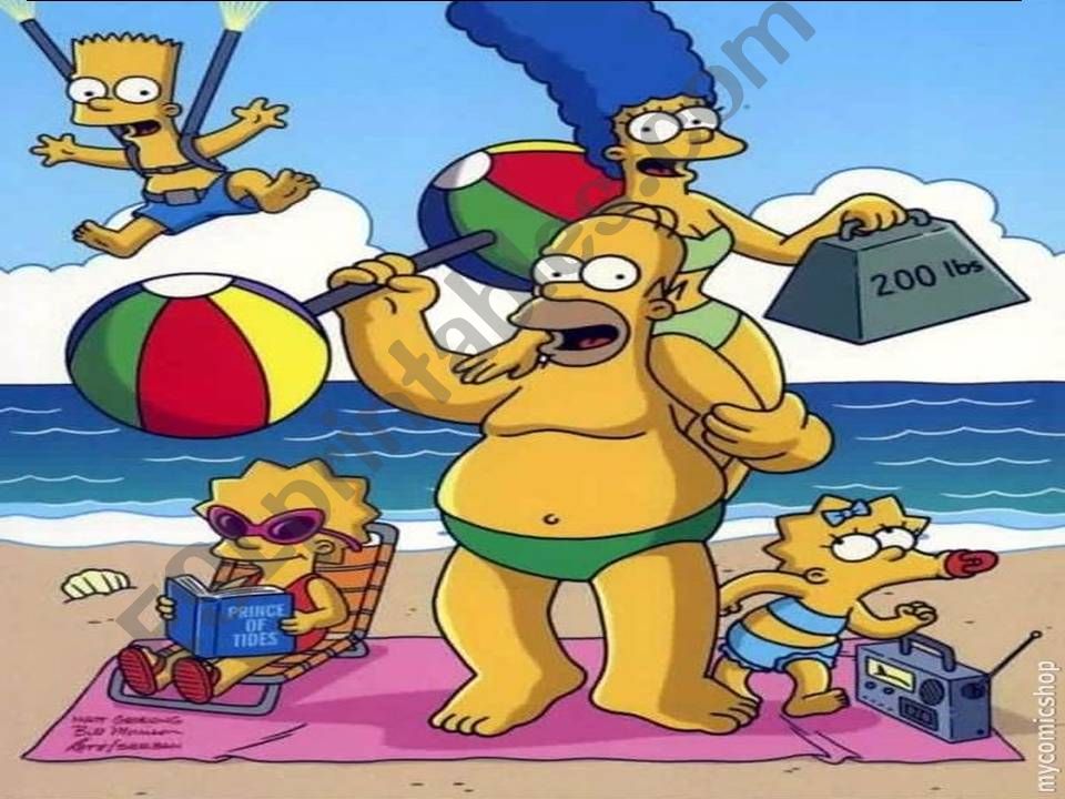 Simpsons day at the beach part 1