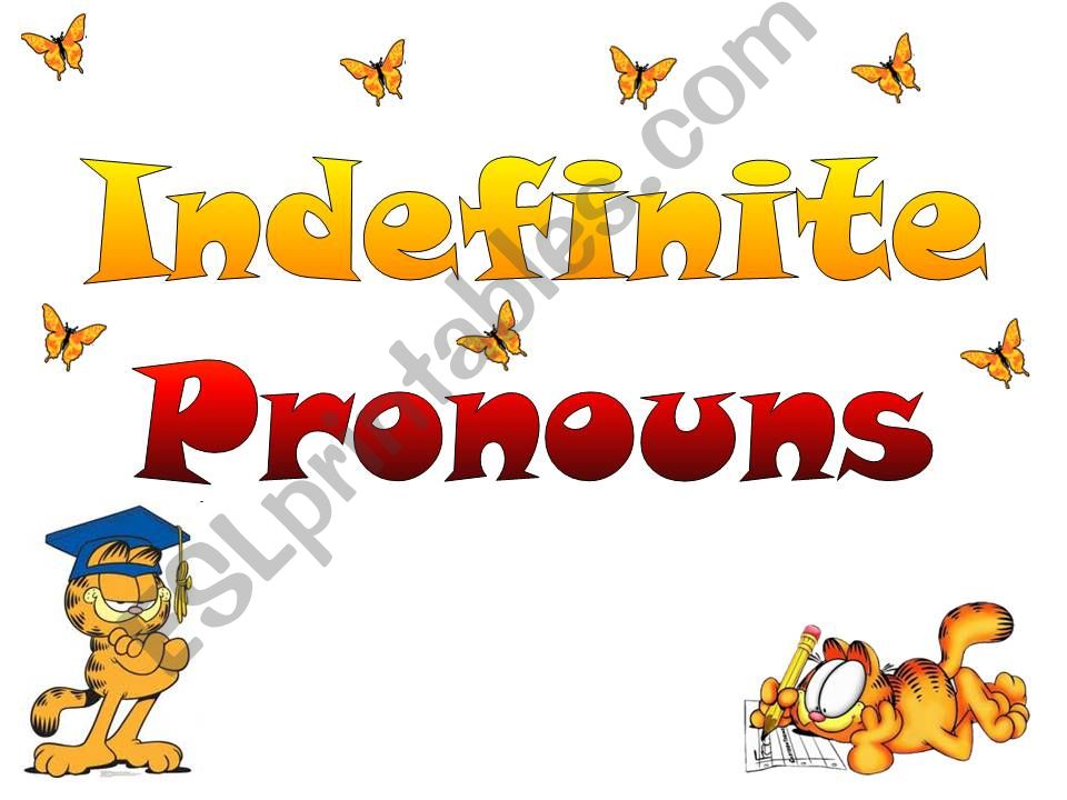 Indefinite Pronouns powerpoint