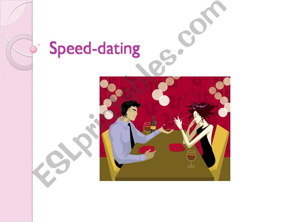 Speed-dating powerpoint
