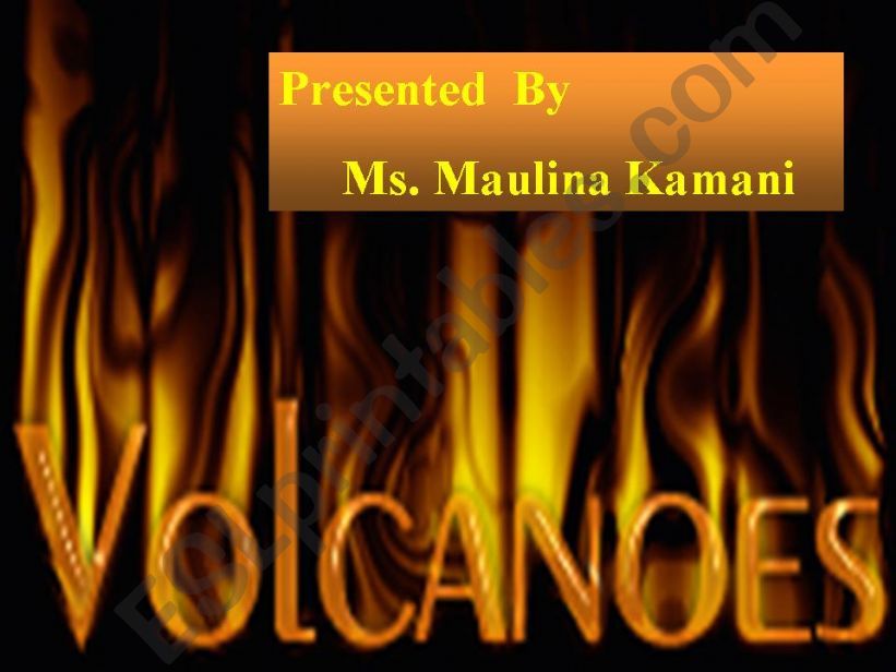 Volcanoes powerpoint