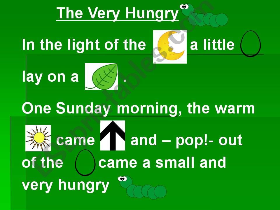 The Very Hungry Caterpillar powerpoint