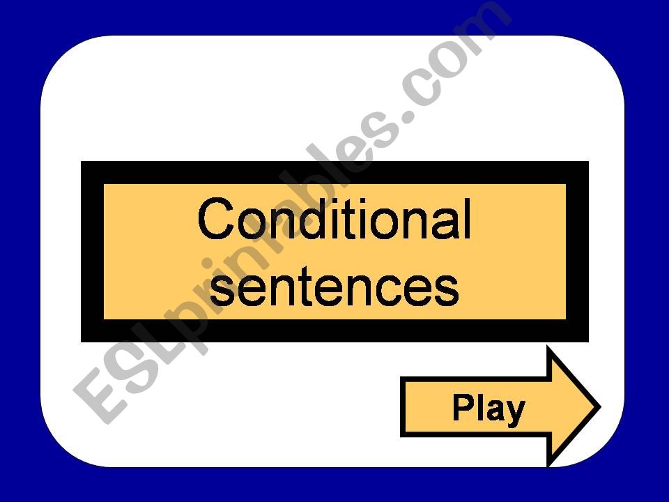 Conditional Sentences powerpoint