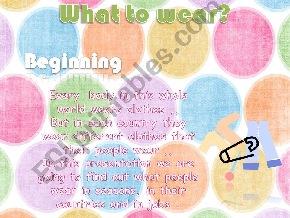 clothes and seasons 1 powerpoint