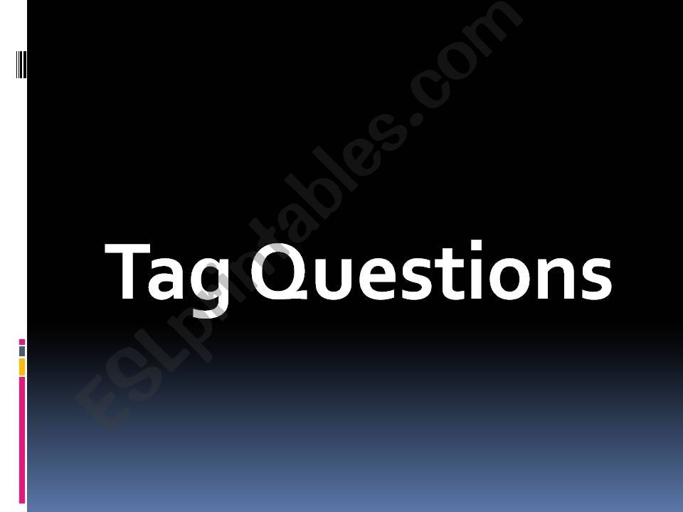 tag questions powerpoint