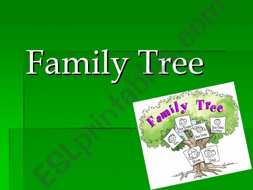The Family Tree powerpoint