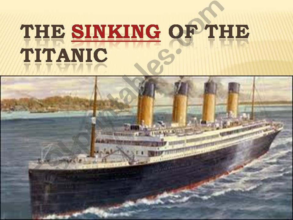 The sinking of the Titanic powerpoint