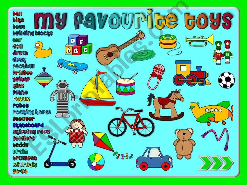 My favourite toys - GAME (1) powerpoint