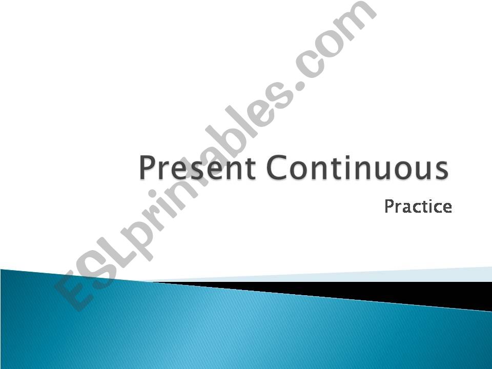 Present Continuous powerpoint
