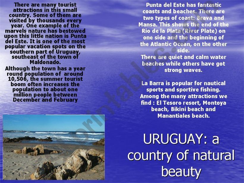 Punta del Este- Uruguay powerpoint