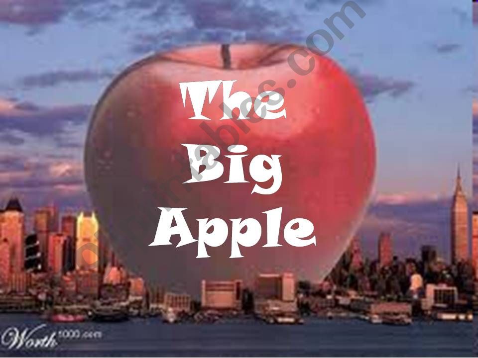 The Big Apple powerpoint