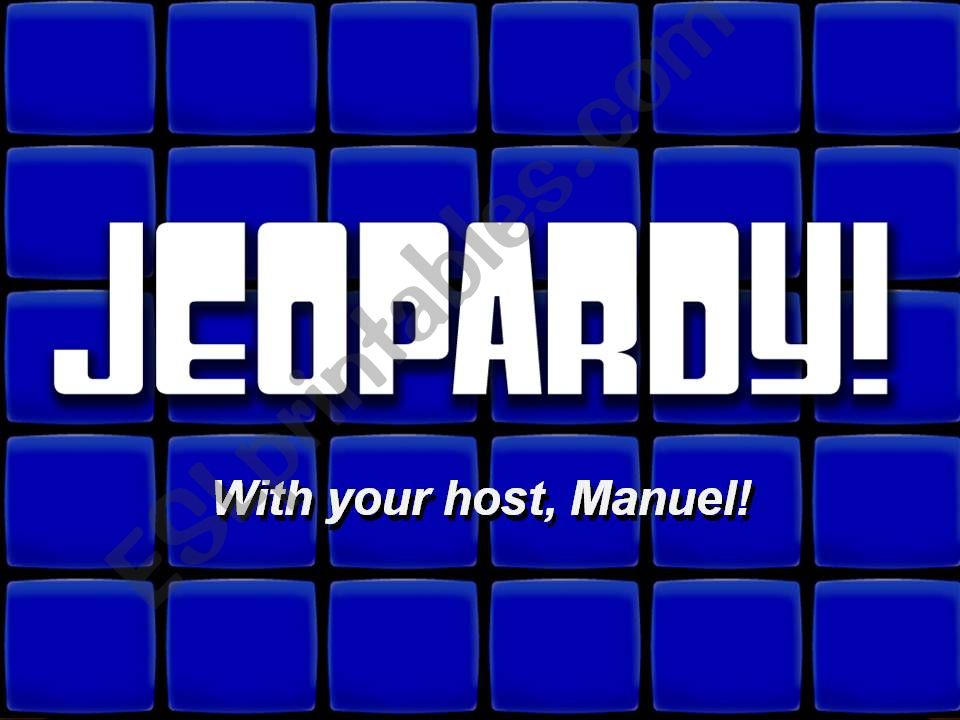 Jeopardy powerpoint