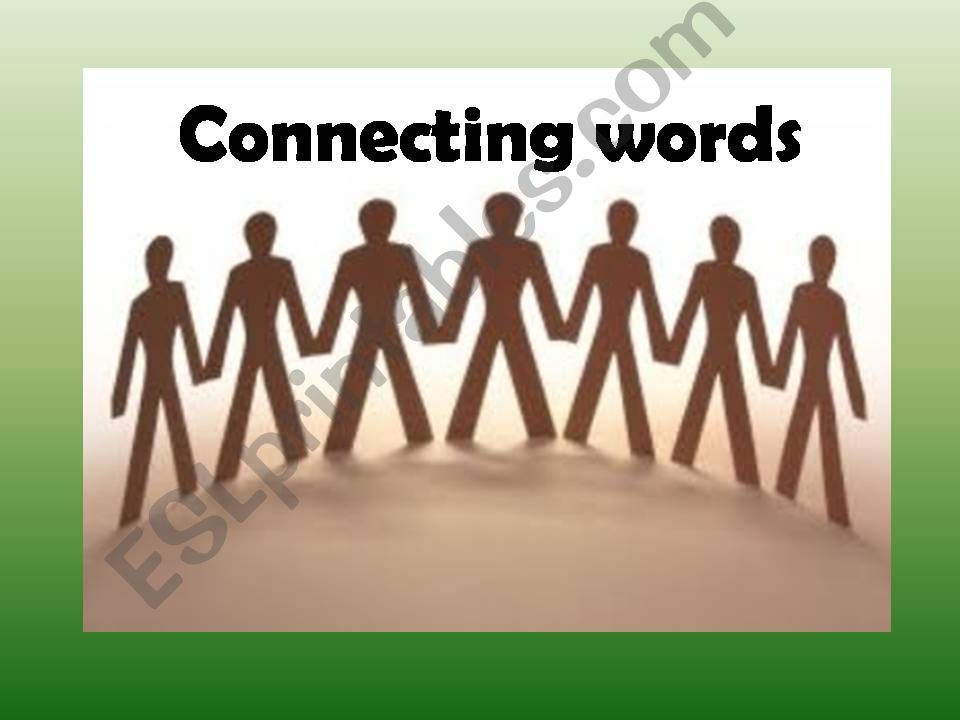 Connecting words powerpoint