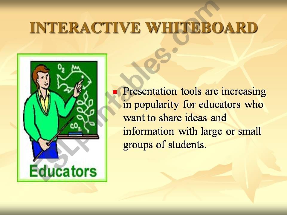 INTERACTIVE WHITEBOARD powerpoint