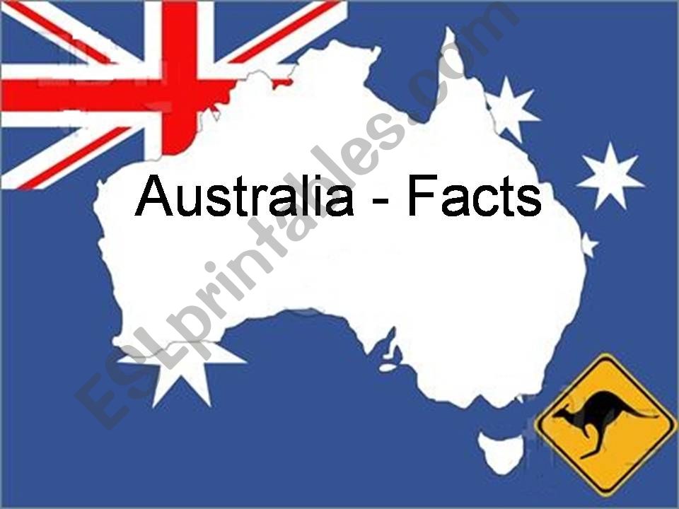 Australia - Just the Facts powerpoint
