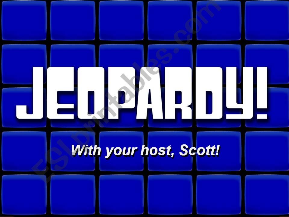 Grammar Jeopardy powerpoint