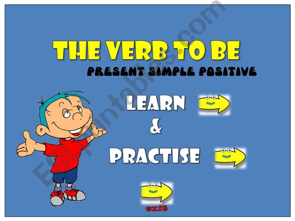 The verb to be: learn and practise