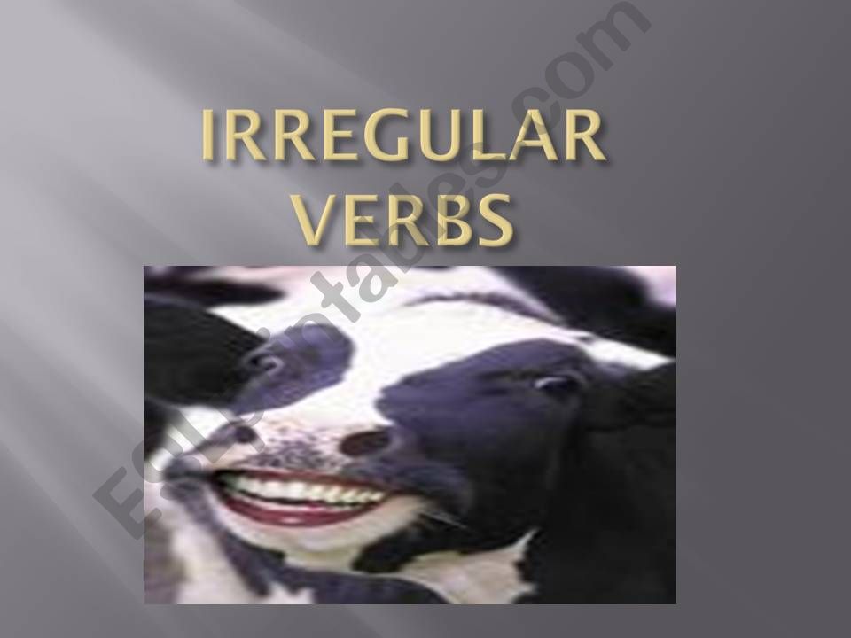 Irregular Verbs powerpoint