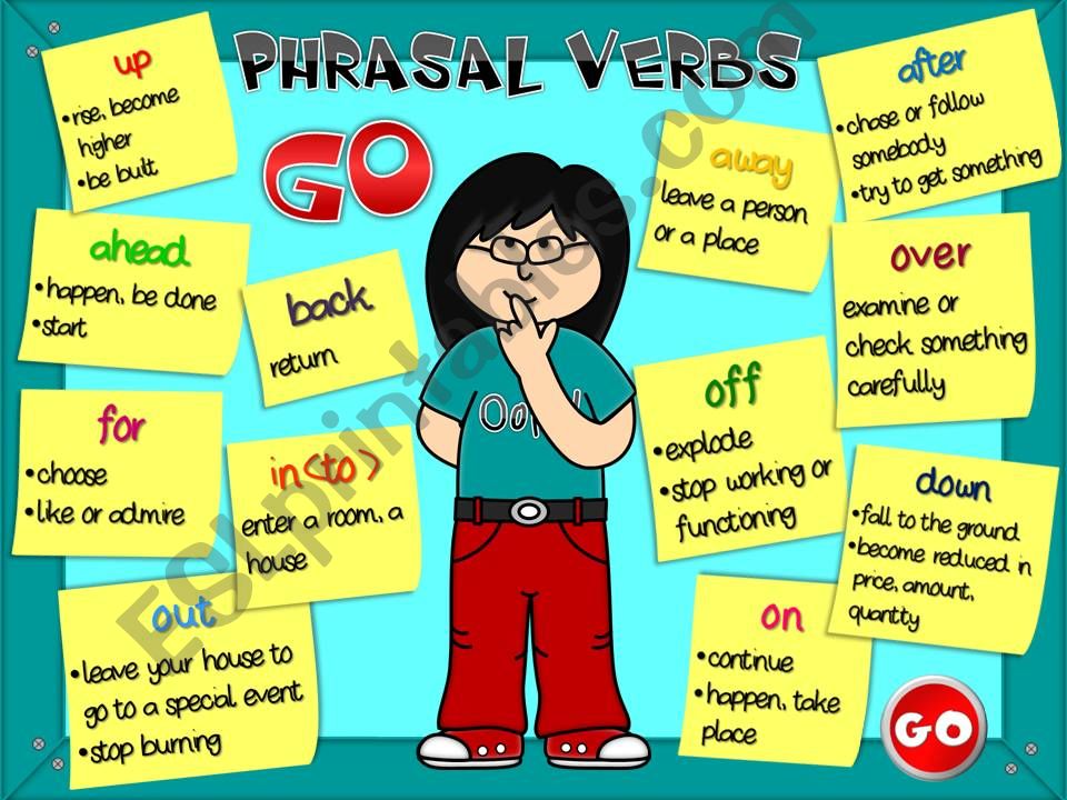 Phrasal verbs with GO - GAME (1)
