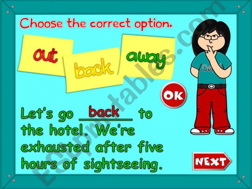 Phrasal verbs with GO - GAME (2)
