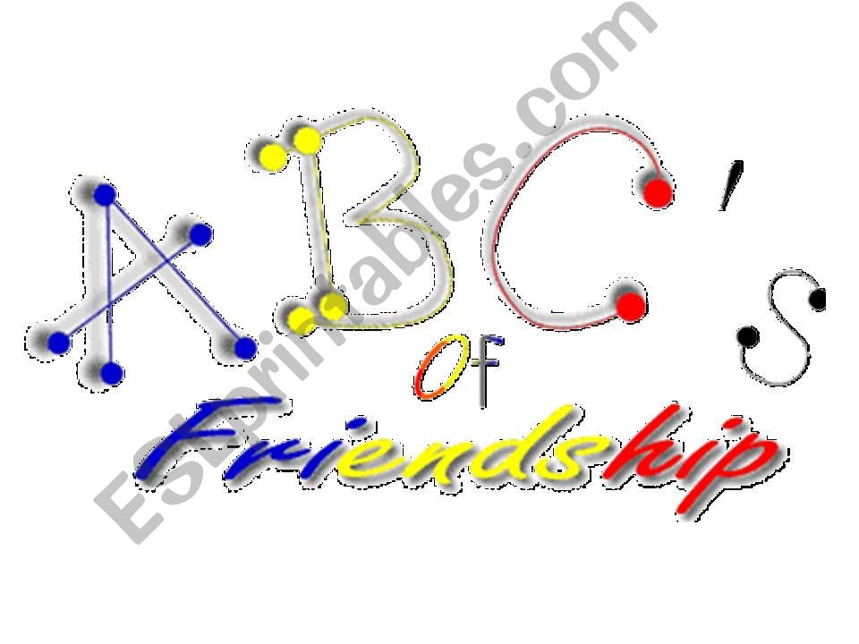 ABC Friends powerpoint