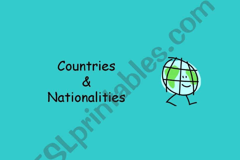 Countries & Nationalities powerpoint