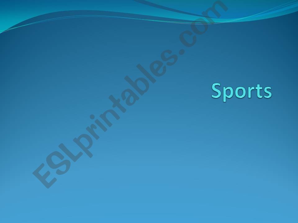 teaching sports and game powerpoint