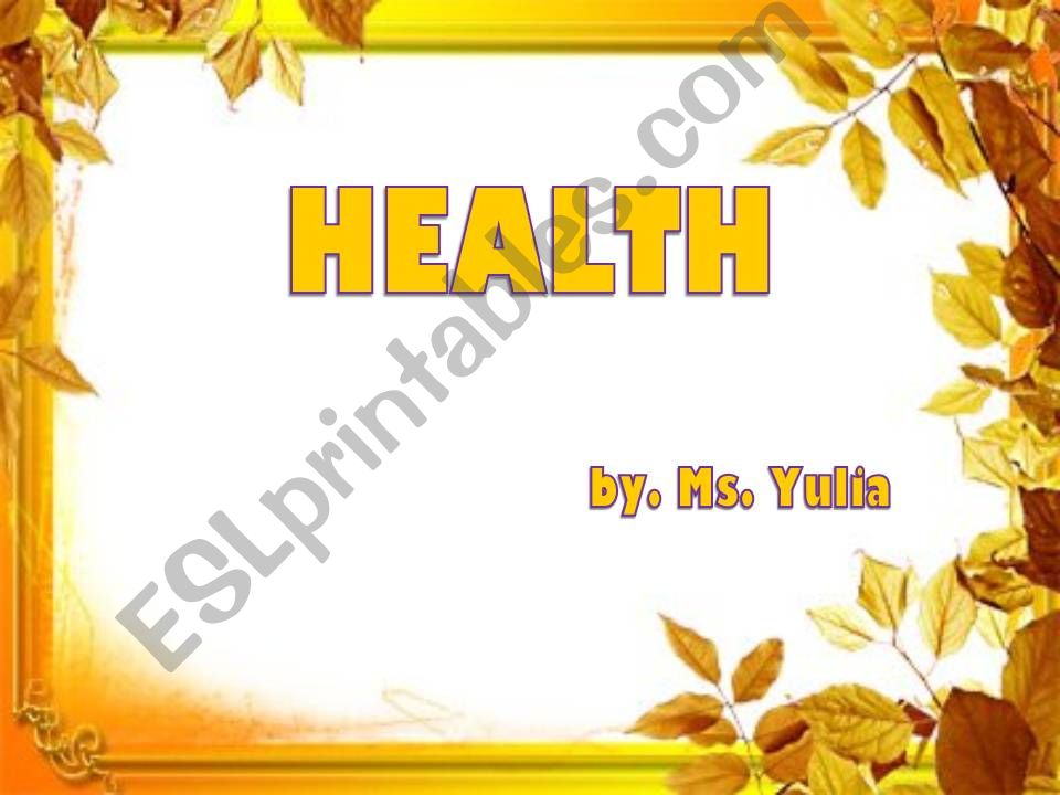 health part 2 powerpoint