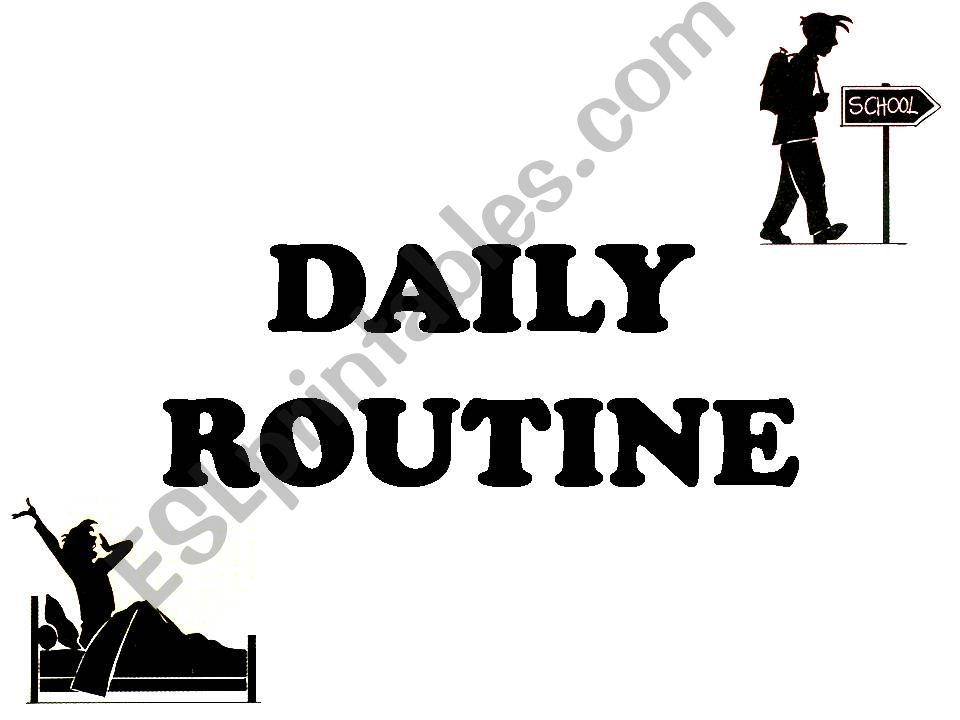 Daily routine powerpoint