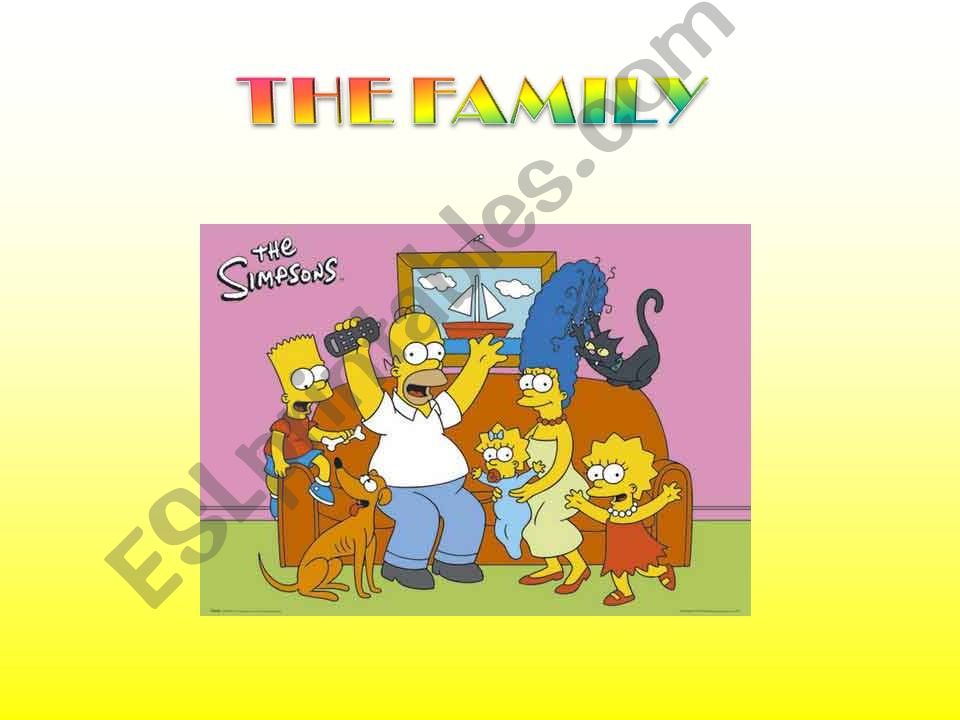 The Simpsons family powerpoint