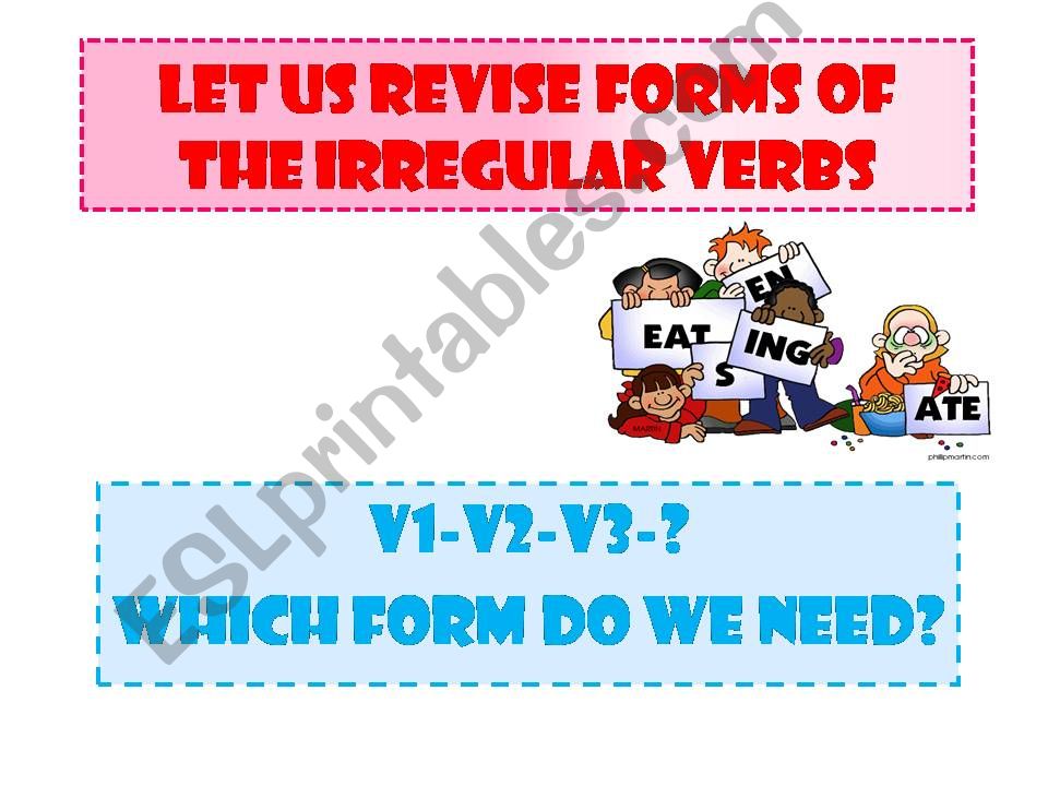 IRREGULAR VERBS, PART 2. FROM M-Z.