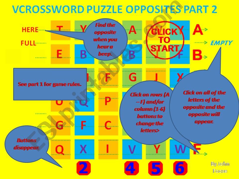 VCROSSWORD INTERACTIVE PUZZLE PART 2 (level 2)