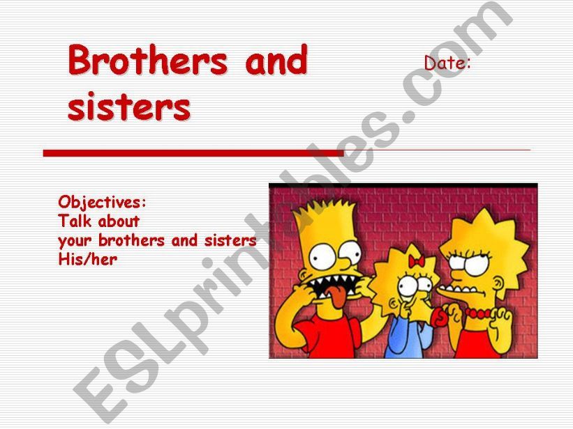 brothers and sisters powerpoint