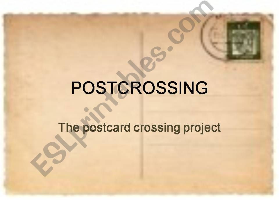 Postcrossing powerpoint