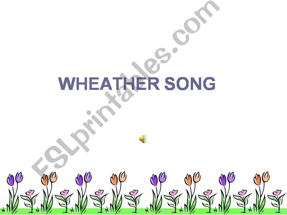 The weather song powerpoint