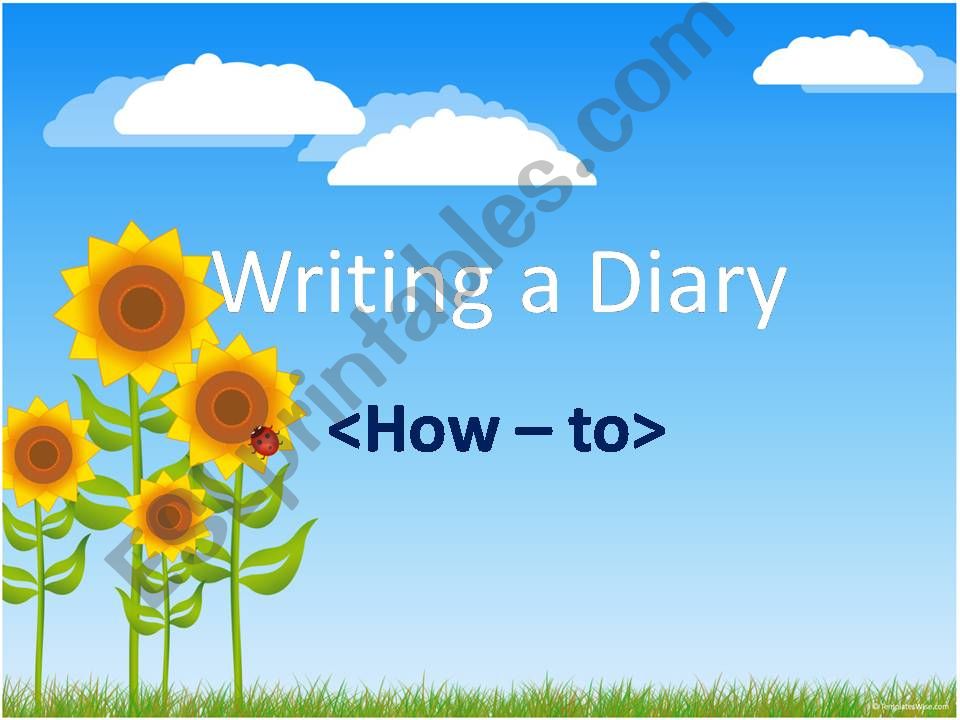 Writing a Diary powerpoint