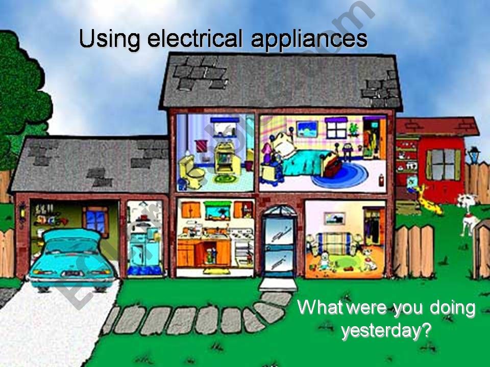 Parts of a house and electrical appliances