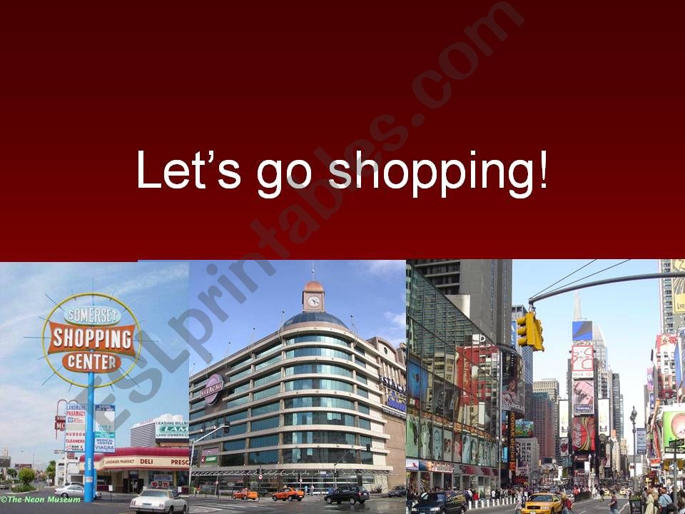 Going Shopping powerpoint