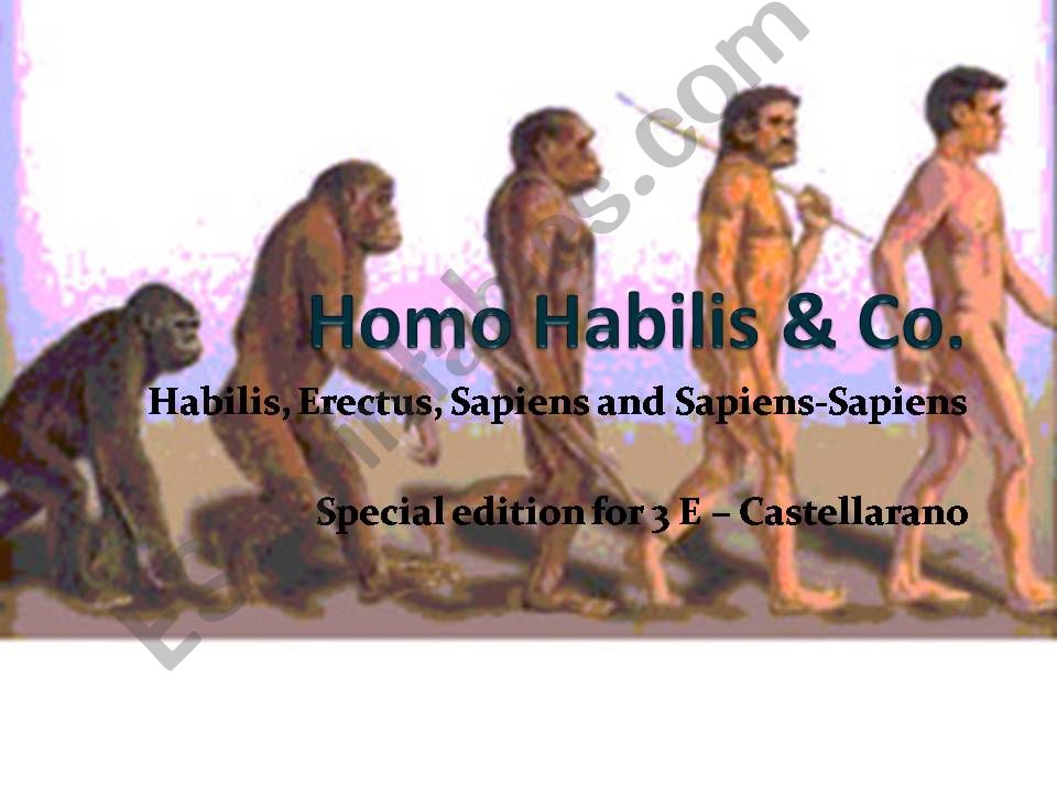 Homo Habilis  & co.  powerpoint