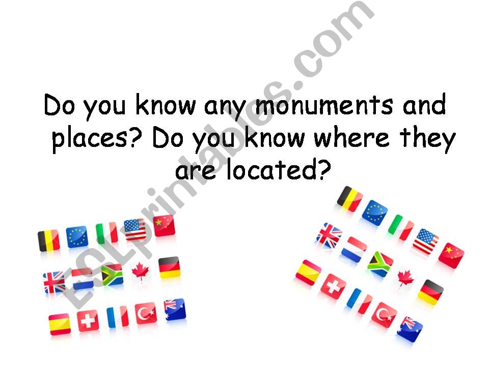 Monuments and location powerpoint