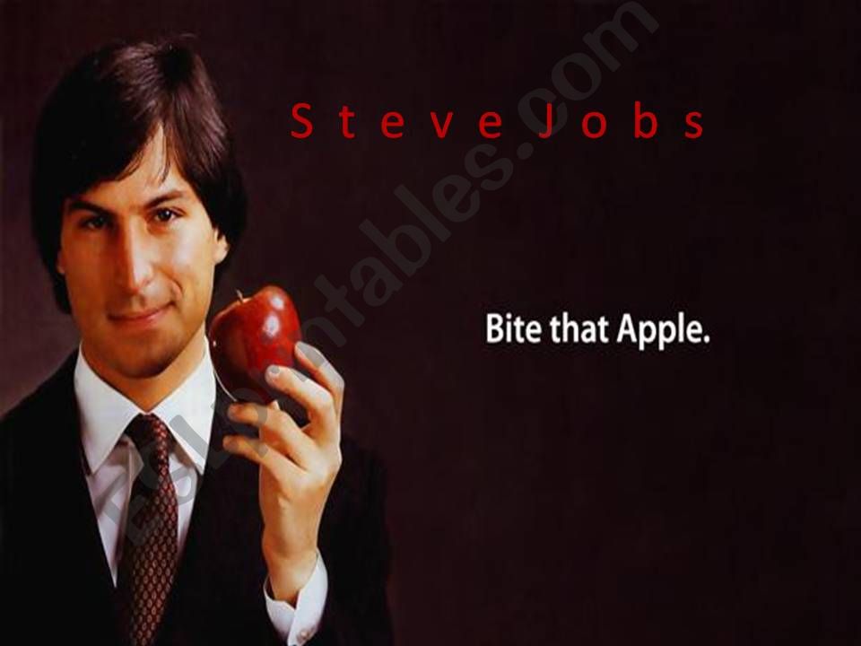 FAMOUS PEOPLE FROM THE TWENTIETH CENTURY.STEVE JOBS