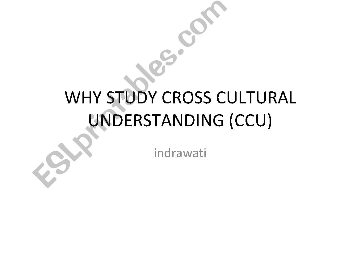 cross culture understanding powerpoint