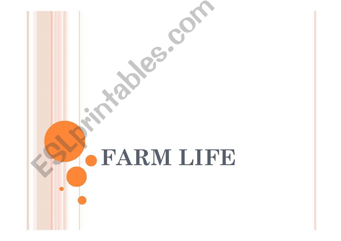 farm life powerpoint
