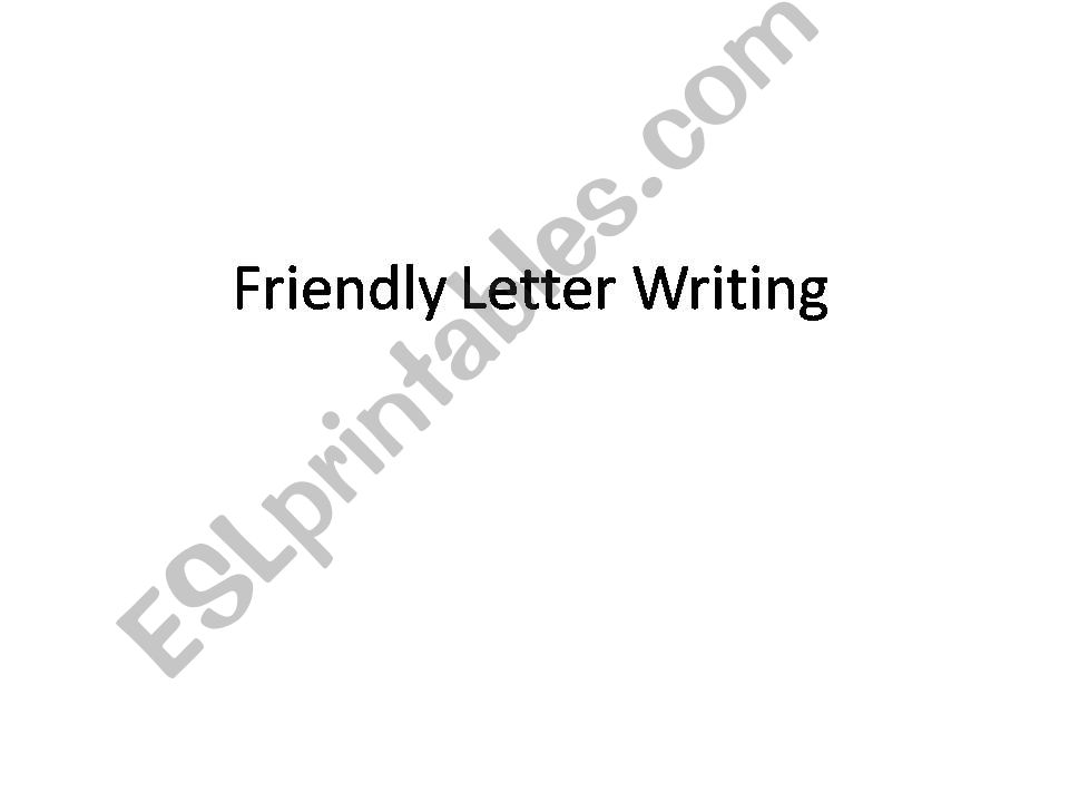 INFORMAL LETTER powerpoint