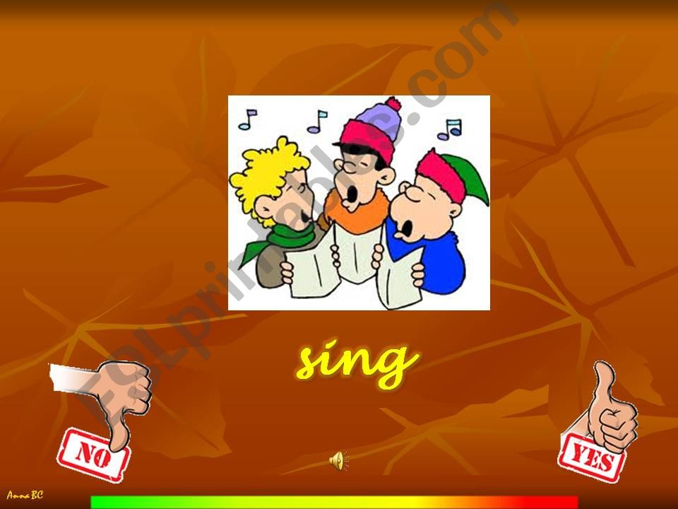 GAME - 42 basic verbs with pictures and sounds - part 5/5