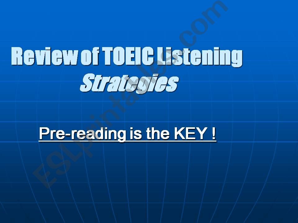 Listening skills for ESL powerpoint