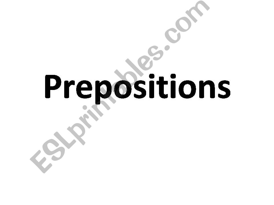 Prepositions of location + memory game