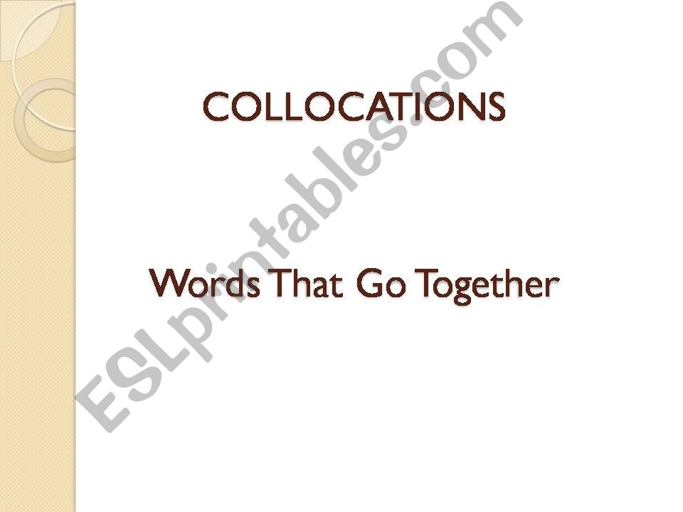 Collocations powerpoint