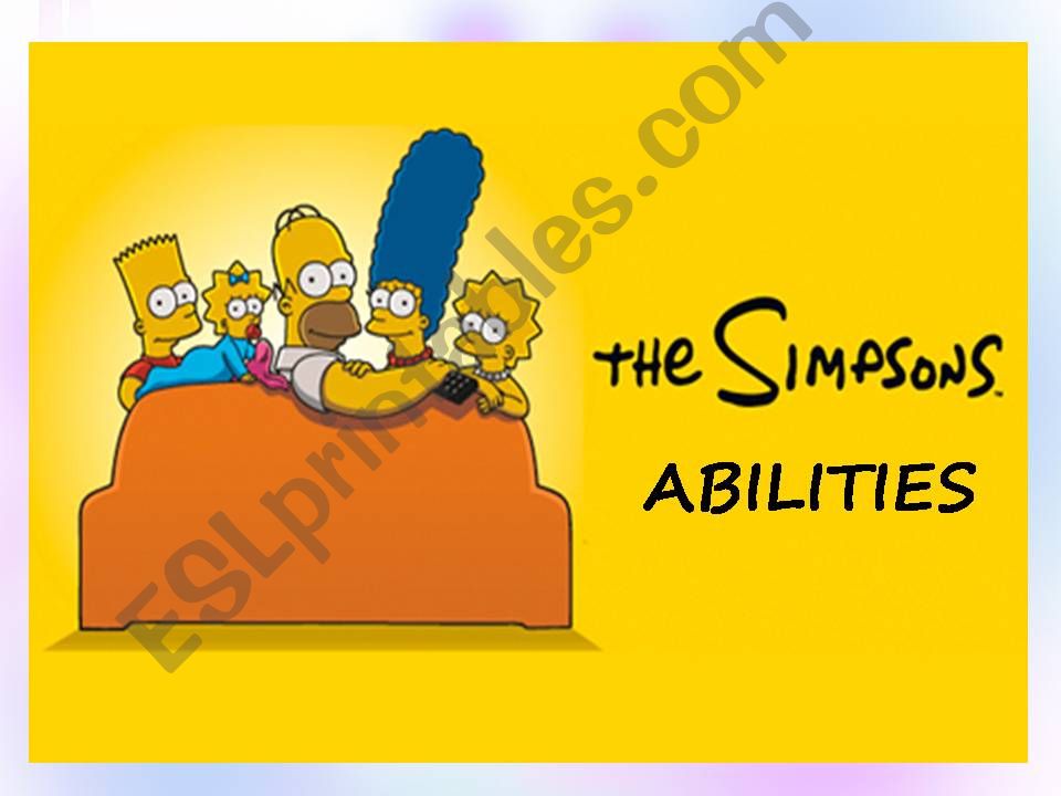 THE SIMPSOMS - ABILITIES powerpoint