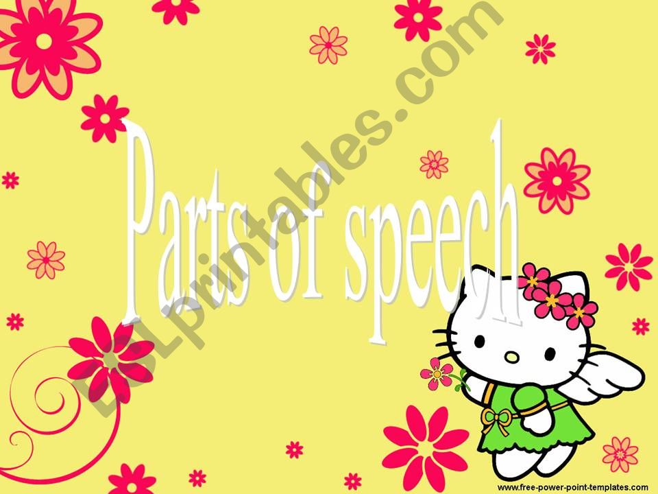 PART OF SPEECH WITH HELLO KITTY