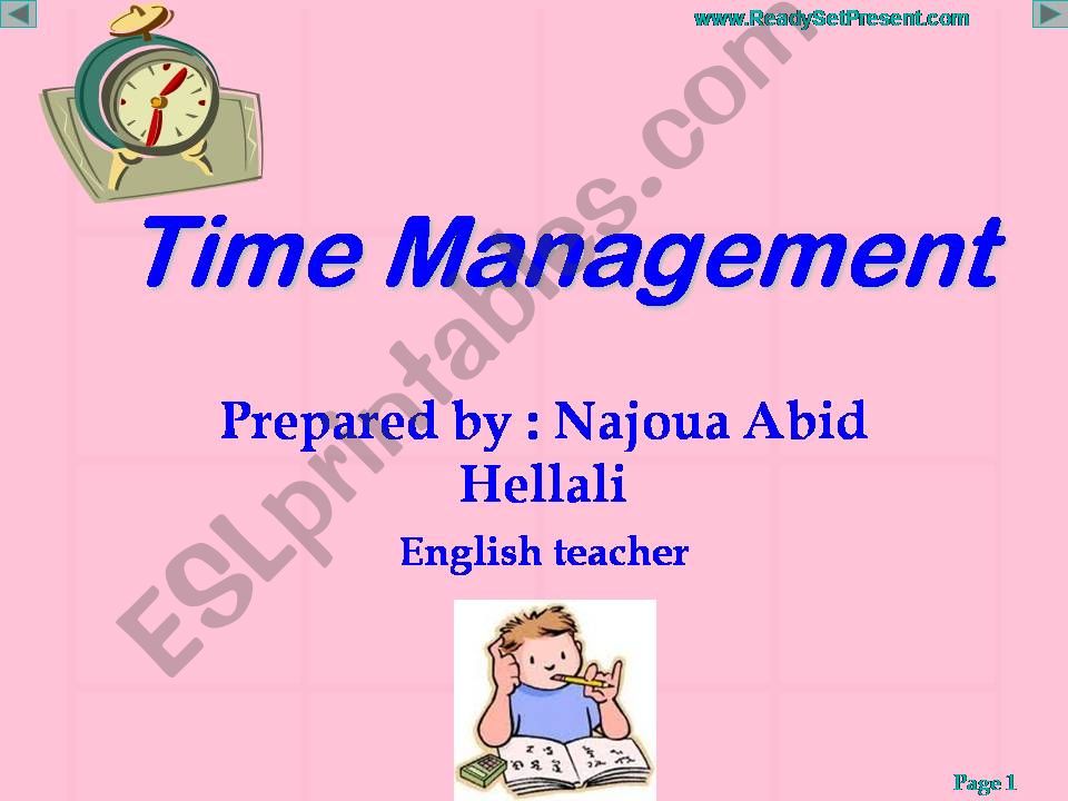 time management  powerpoint